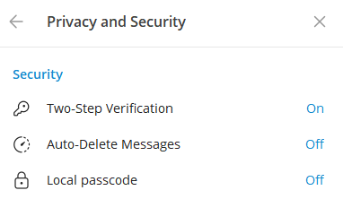 Telegram Two-Step Verification