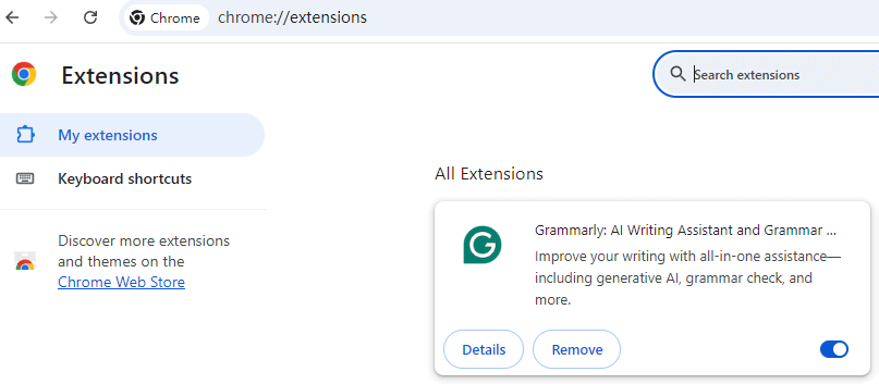 Disable Unnecessary Extensions