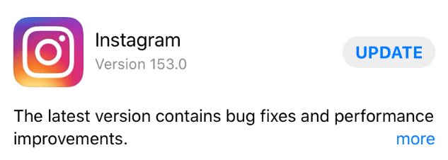 Update Instagram to the Latest Version