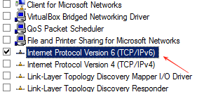 Check IPv6 connection