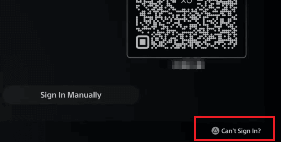 Select “Can’t Sign In?”