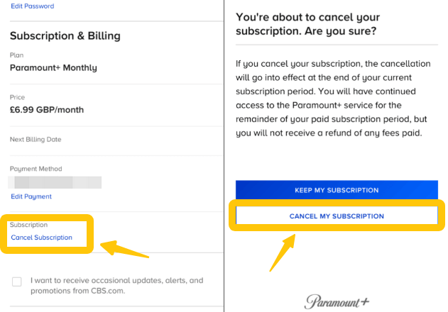 How to Cancel Paramount Plus on the Website?