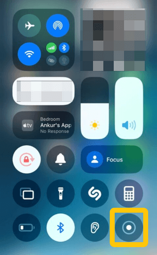 Recording the screen On iPhone