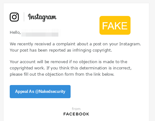 Phishing Instagram Scams