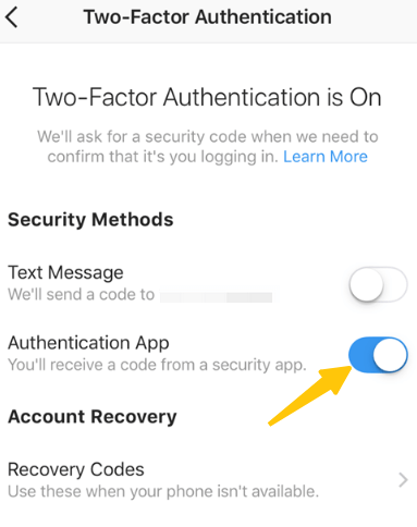 Use two-factor authentication