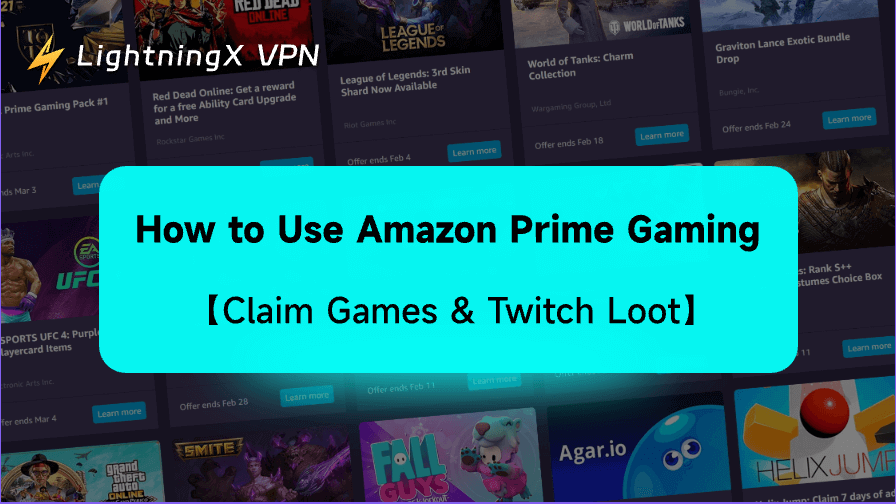 Usa Amazon Prime Gaming: reclama juegos y botín de Twitch