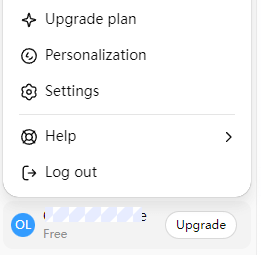 Open Your ChatGPT Account Settings