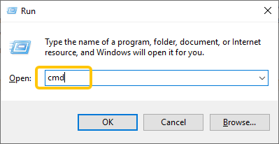 Open the command prompt