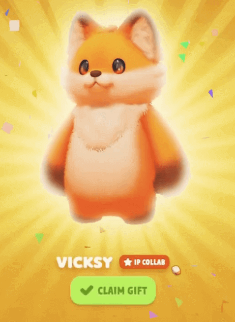 The Vicksy Fox Skin Redeemed with the VICKSY Code