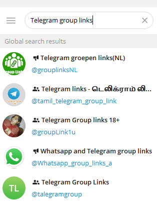 グループリンクを共有するテレグラムチャンネルを探索する