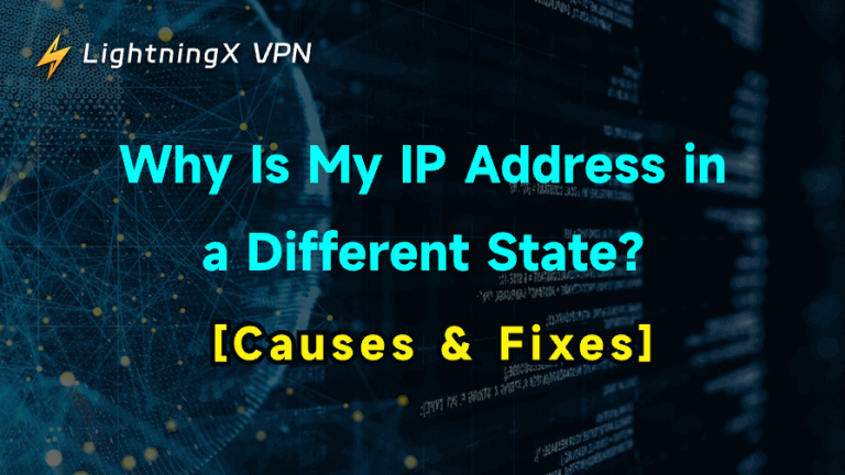 why does my ip address show a different state iphone
