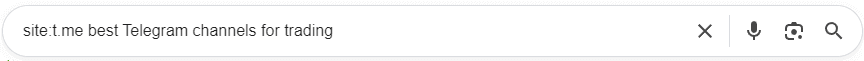 Search Telegram Channels via Google