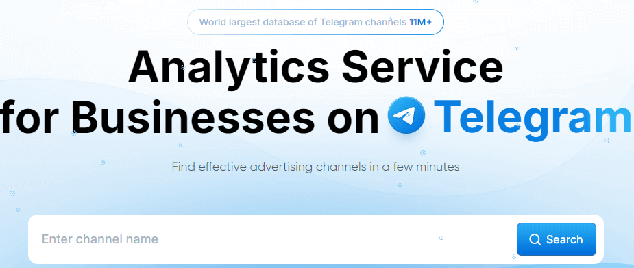 Telegram Channel Finder Website: Telemetr