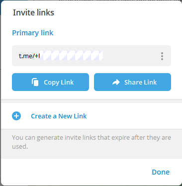 Create an Invite Link for Your Telegram Group
