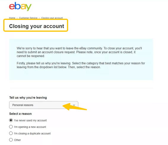 How to Delete an eBay Account?