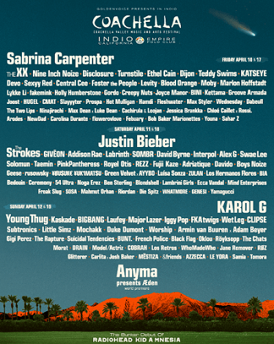 Coachella 2026 Lineup