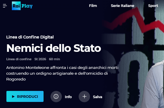Mejores servicios de streaming italianos gratuitos: RaiPlay