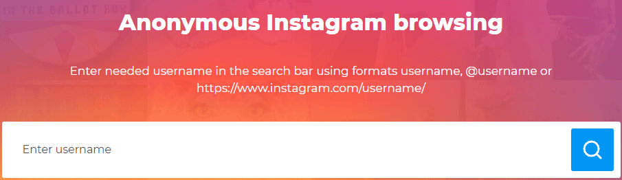 Use Anonymous Instagram Story Viewer Websites