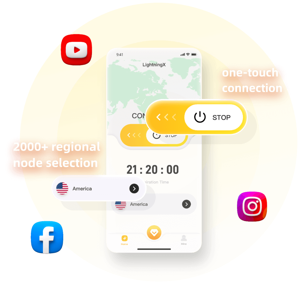 闪连VPN | LightningX VPN No configuration required, one click link