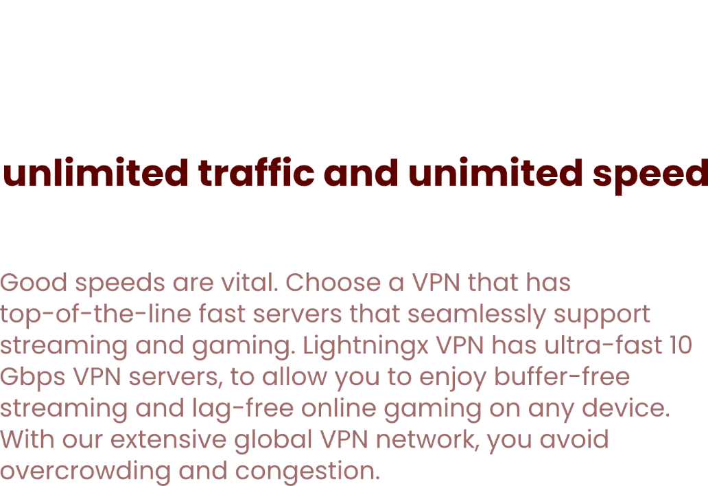 闪连VPN | LightningX VPN Unlimited traffic, no speed limit